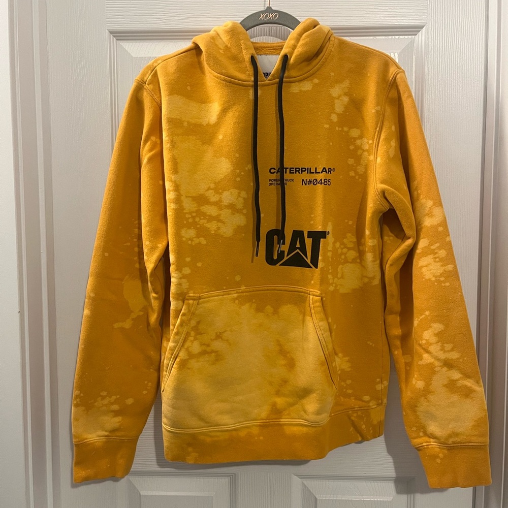Caterpillar Yellow Orange Hoodie